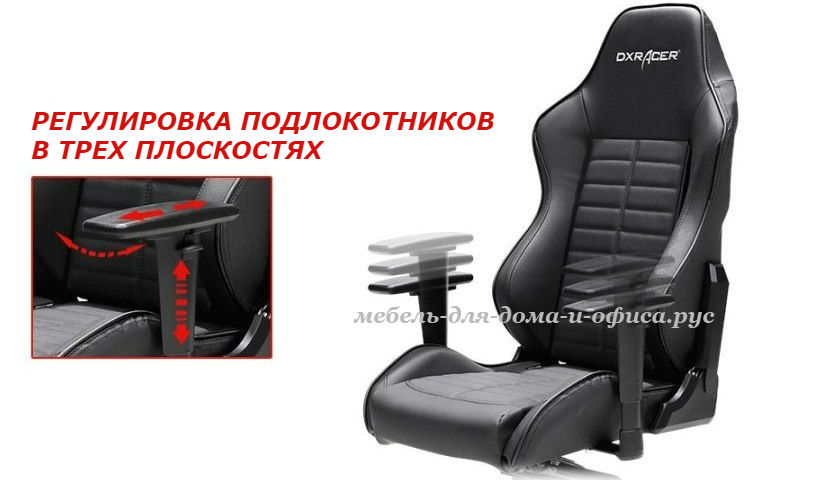 Подлокотники кресла DXRacer OH/DJ133/N,регулируемые в трех плоскостях